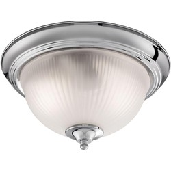 Landelijke Plafondlamp - Bussandri Exclusive - Metaal - Landelijk - E14 - L: 29cm - Voor Binnen - Woonkamer - Eetkamer - Zilver