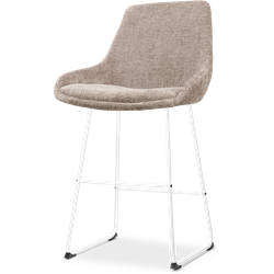 Nino-Isa barkruk bruin - wit onderstel - 65 cm