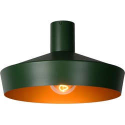 Sfeervolle retro groen met goud plafondlamp 40 cm E27