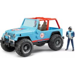 Bruder Bruder Jeep Cross country racer blauw met bestuurder (02541)
