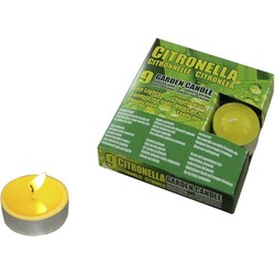 Citronella waxinelichtjes - 18x - 3 branduren - citrusgeur - geurkaarsen