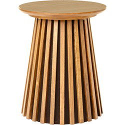 Sidetable Naturel Eikenfineer - Ø40x50cm - Osaka