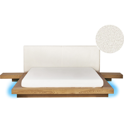 Beliani ZEN - Tweepersoonsbed-Lichte houtkleur-MDF