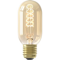 LED Full Glass Flex Filament Tubular-Type lamp 220-240V 4W E27 T45x110 Gold