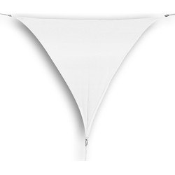 hanSe® Schaduwdoek Driehoek Waterdoorlatend 4x4x4 m Zonnedoek Wit