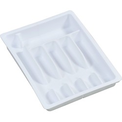 Uitschuifbare bestekbak van Plastic - 6 Vaks -> Uitschuifbaar naar 8 Vakken - Bestek Opbergen - Verstelbaar - 29-50 x 38 x 6.3 Cm