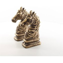 boekensteunen paardenkop bronskleur set van 2 stuks