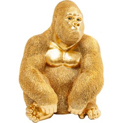 Kare Decofiguur Gouden Gorilla