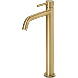 SALINAS - Enkele wastafelkraan - Goud - 30 cm - Messing