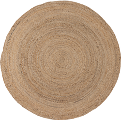 WOOOD Ross Vloerkleed - Jute - Naturel - 1x150x150