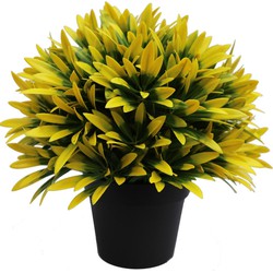 Kunstplant Yellow sun in pot UV