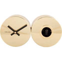 Wall Clock Duo Cuckoo Plated