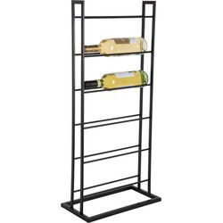 Wijnrek Single Floor - Zwart - 38x20x84.5cm
