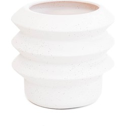 Housevitamin Organic Shape Pot - White - 19x19x17cm