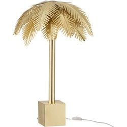 tafellamp palm metaal goud 72 x 45 x 45