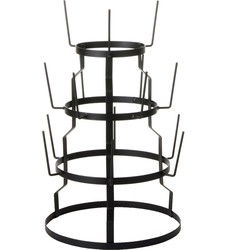 Mica Decorations Etagere Beker houder - 34x34x50 cm - Ijzer - Zwart