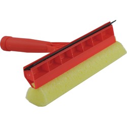 Sorex Raamwisser/raamtrekker - rood - spons en kunststof handvat - Raamwissers