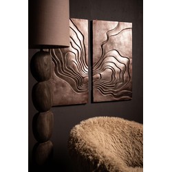 PTMD Staande Lamp Kodey - 30x30x140 cm - Hout - Bruin