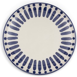 Riviera Maison Ontbijtbord Blauw bord 21 cm gekleurde print - Menton Breakfast Plate