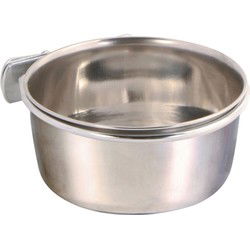TRIXIE VOERBAK MET SCHROEFBEVESTIGING RVS 900 ML 14 CM
