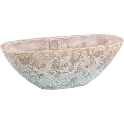 PTMD Hayle Bloempot - 45 x 17 x 16 cm - Cement - Creme