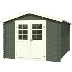 Blokhut Norah 275x380 Green Grey-Wit