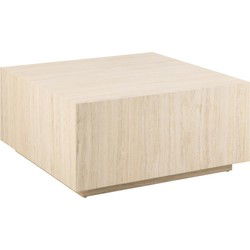 Salontafel Beige MDF - Vierkant 90x90x42cm - Lima