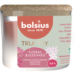 Geurglas met kurk 66/83 True Joy Floral Blessings - Bolsius