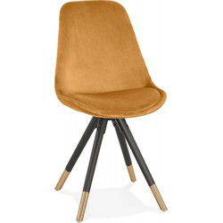 HAMILTON design stoel 48x56x83 cm Mosterd