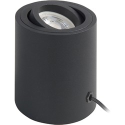 Highlight tafellamp Rebel - inclusief lichtbron ø8cm diameter & 9.5cm hoog - Zwart