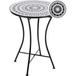 Beliani COMISO - Tuintafel-Zwart-IJzer