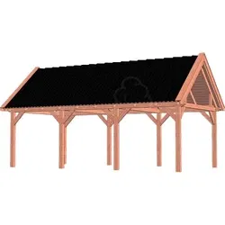 Trendhout douglas overkapping zadeldak XL, 765 x 440 cm