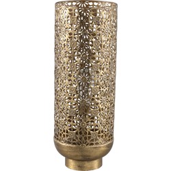 PTMD Emy Gold iron LED floor lamp flower cutting roundL