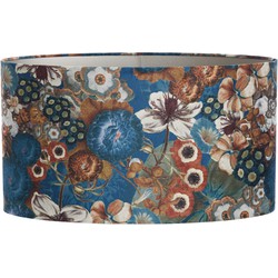 Light&living Kap ovaal recht smal 58-24-32 cm BLOOM blauw