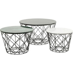 Kare Salontafel East Round (Set van 3)