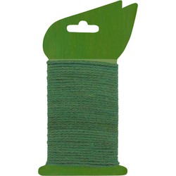 Jute bindtouw groen met ijzeren kern dia. 2,75 mm x 10 m