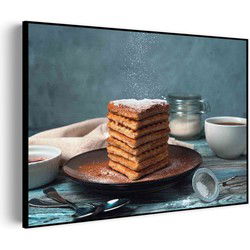 Muurwerken Akoestisch Schilderij - Wafels - Geluidsdempend Wandpaneel - Wanddecoratie - Geluidsisolatie - PRO (AW 0.90) XXL (150x107)