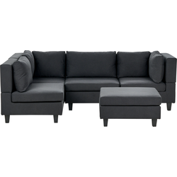 Beliani UNSTAD - Modulaire Sofa-Zwart-Polyester