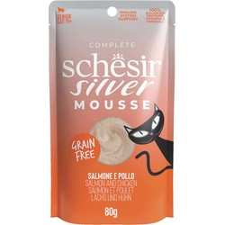 Schesir silver kat zalm mousse 80gr