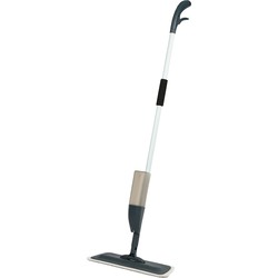 Urban Living Schoonmaak/dweil vloermop met telescoopsteel - uitschuifbaar 85 tot 120 cm - wit/blauw - Vloermoppen