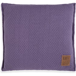 Knit Factory Jesse Sierkussen - Violet - 50x50 cm - Inclusief kussenvulling