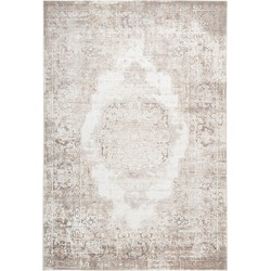 Paris Vintage Taupe vloerkleed - Medaillon