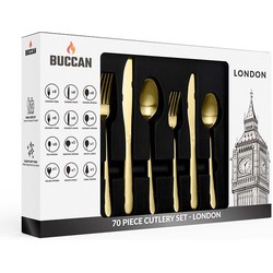 Buccan - Bestekset - London - 70 delig - Goud