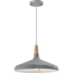 QUVIO Hanglamp rond grijs - QUV5132L-GREY