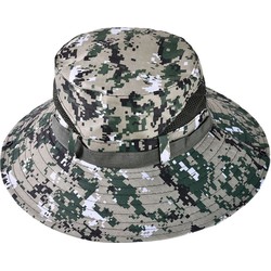 Decopatent - Camouflage Jungle Hoed - Bucket Hat Safari - Vissershoedje Heren - Dames - Volwassenen - Maat 56/58 - Zonnehoed Outdoor Vissershoed - Kleur: Army GROEN