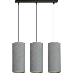 retro hanglamp Rizzo Zwart 3-lichts