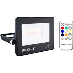 Groenovatie LED Breedstraler 15W Waterdicht IP65 RGB