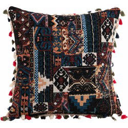 Sierkussen Fringe Moroccan Black | 45 x 45 cm | Katoen/Polyester