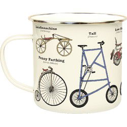 Gift Republic Bikes - Emaille Mok