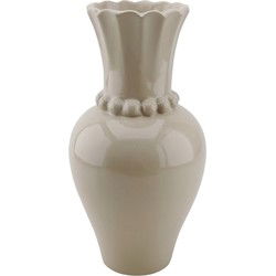 Vase - Pearl Neck - Ceramics- Sand- 12x12x24cm
